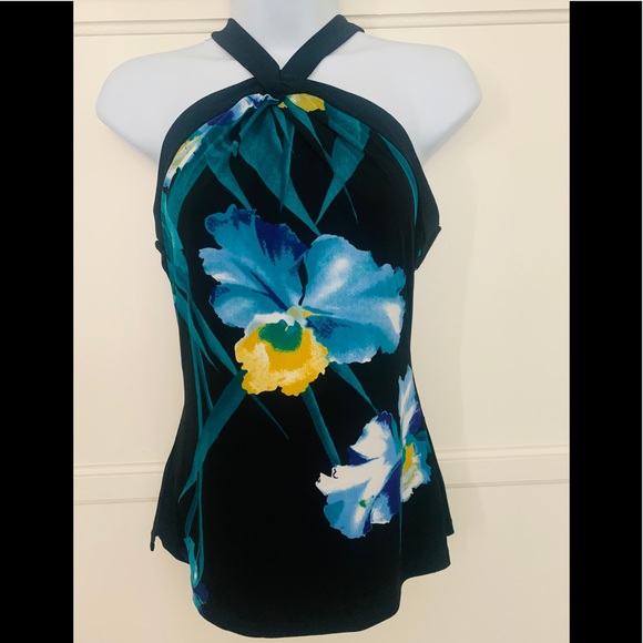 T Tahari Tops - Tahari Halter-Style Sleeveless Top XS, NWOT